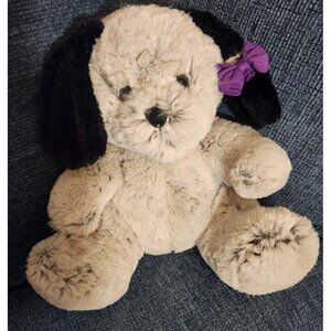 Gabitoy Puppy Dog Plush  With Black Floppy Ears 10 Inch Toy Very Soft Stuffed